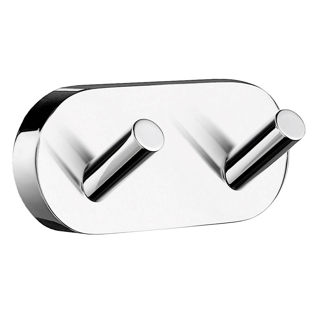 Smedbo - Home 3 1/2'' Dble Towel Hk Pc - Polished Chrome