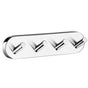 Smedbo - Home 7'' Quad Hook Pc - Polished Chrome