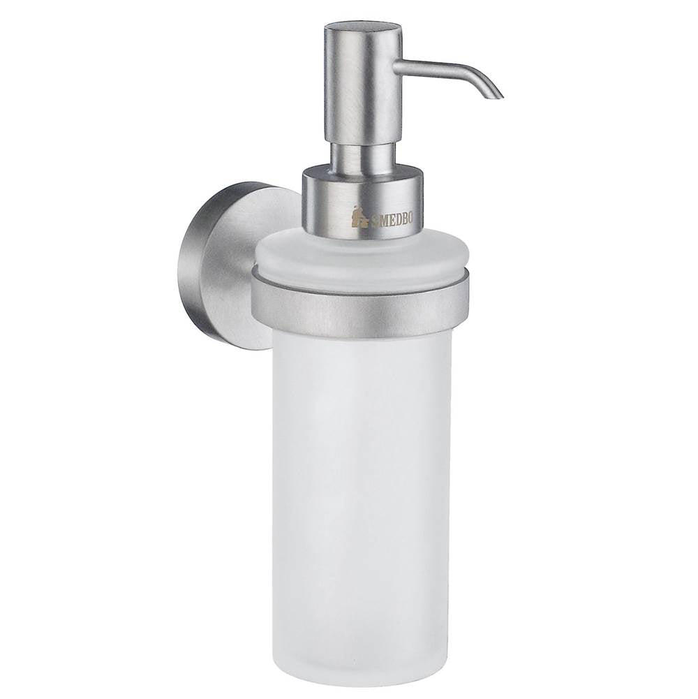 Smedbo - Home Holder W Soap Disp Bc - Brushed Chrome