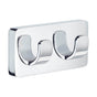 Smedbo - ICE Double Towel Hook - Polished Chrome