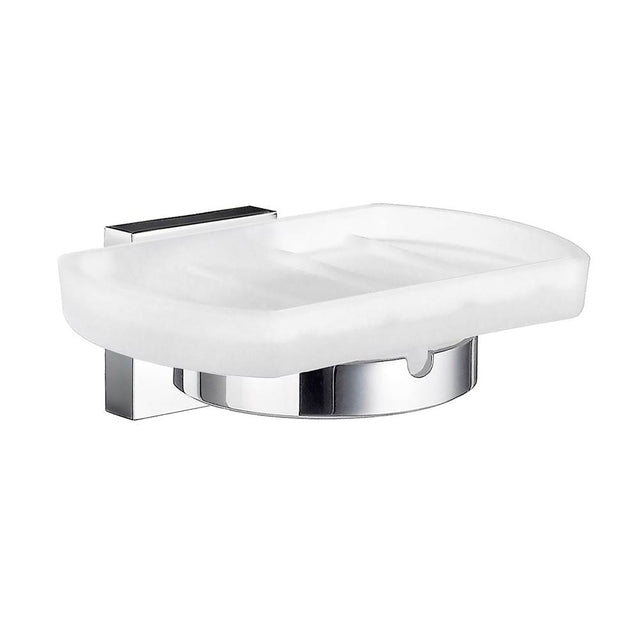 Smedbo - House Soap Dish Frstd Glass Pc - Polished Chrome