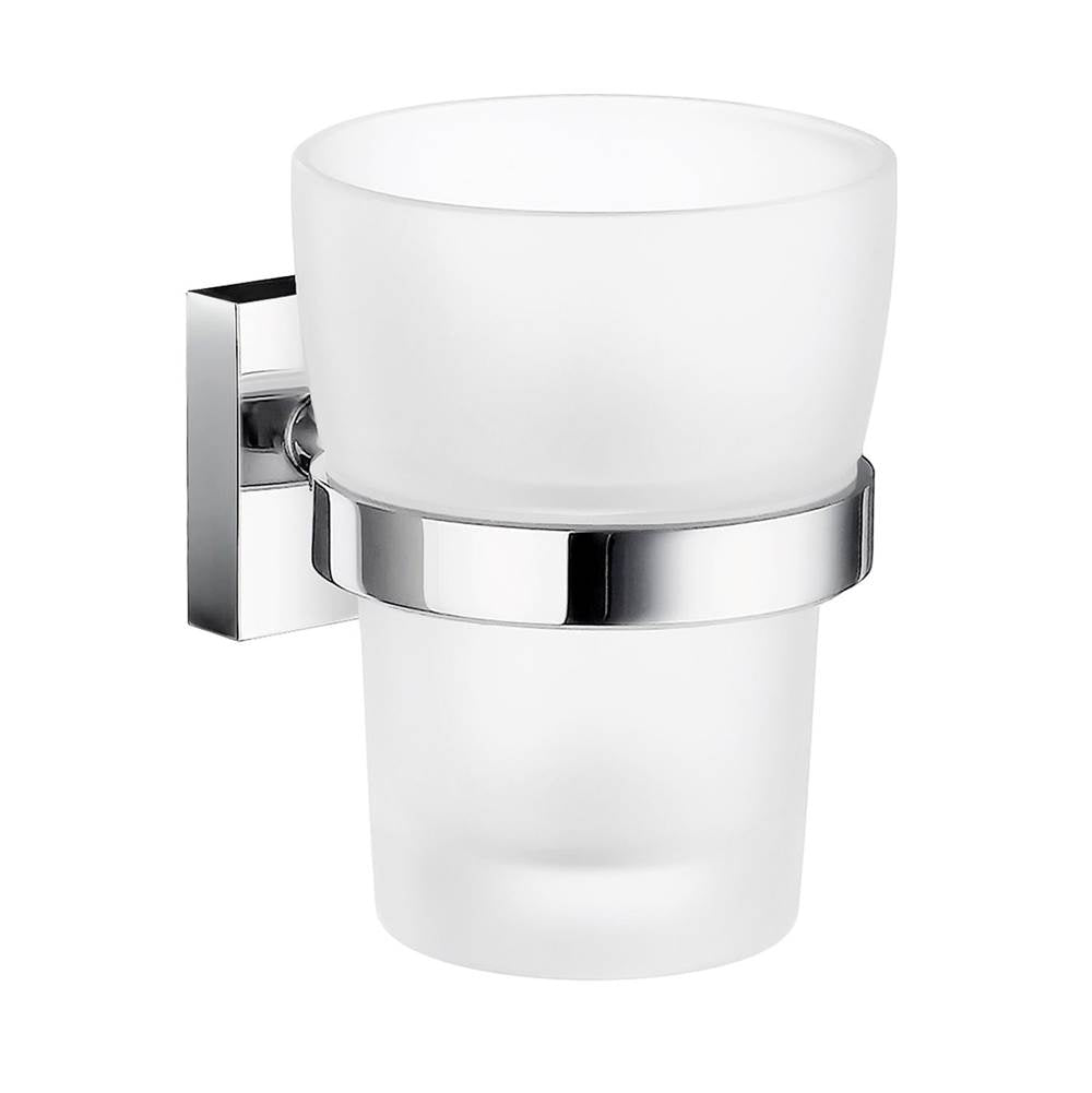 Smedbo - House Tumbler Frstd Glass Pc - Polished Chrome