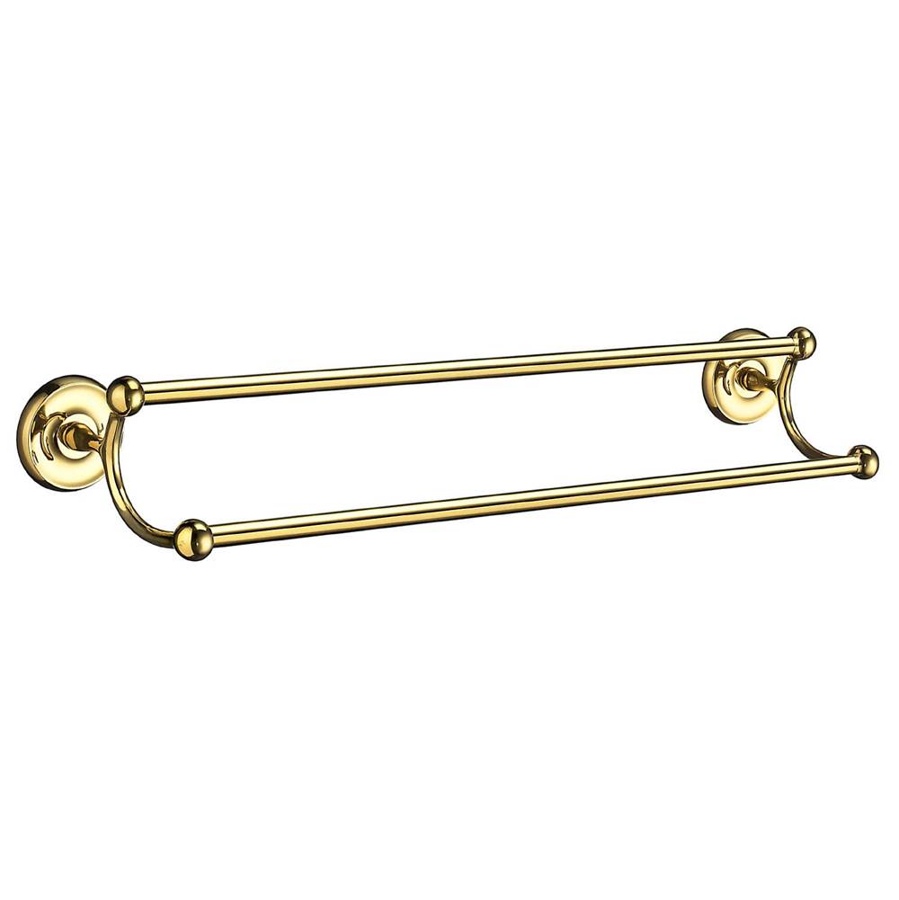 Smedbo - Villa Double Rail 24, Pb - Polished Brass