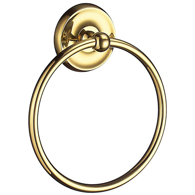 Smedbo - Villa Towel Ring, Pb - Polished Brass