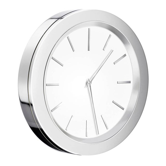 Smedbo - Clock For Mirror- Self Adhesive- Pc/White 2 1/2'' Diameter - Polished Chrome