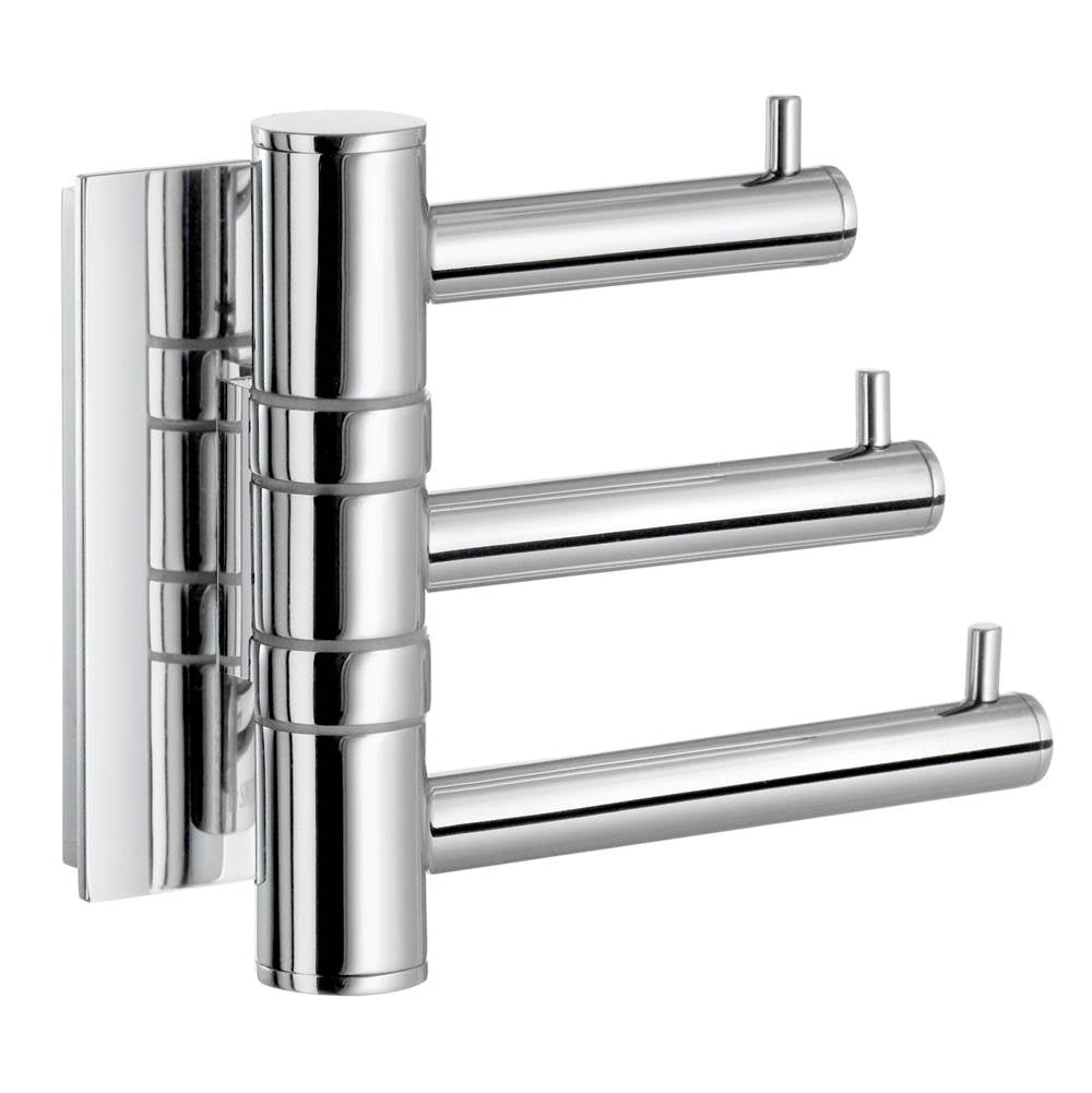 Smedbo - Pool Swing Arm Triple Hook - Polished Chrome