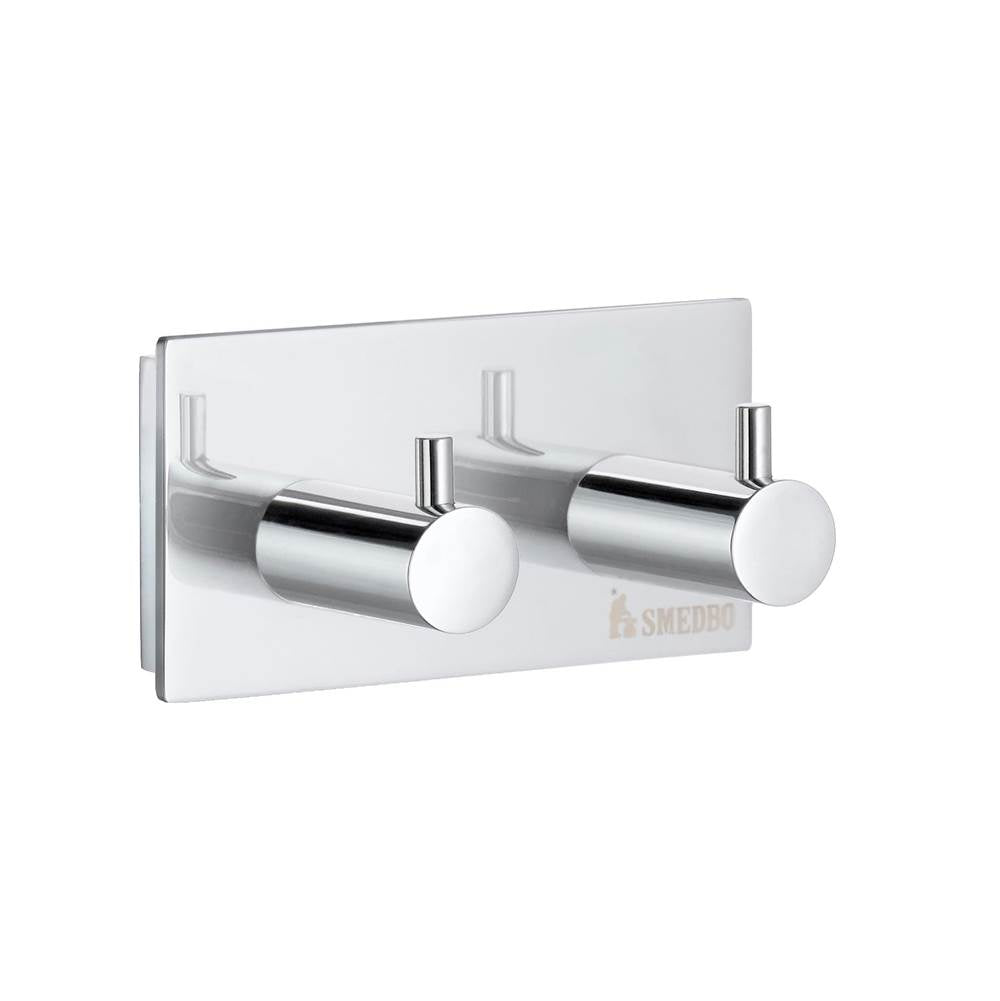 Smedbo - Pool Double Towel Hook - Polished Chrome