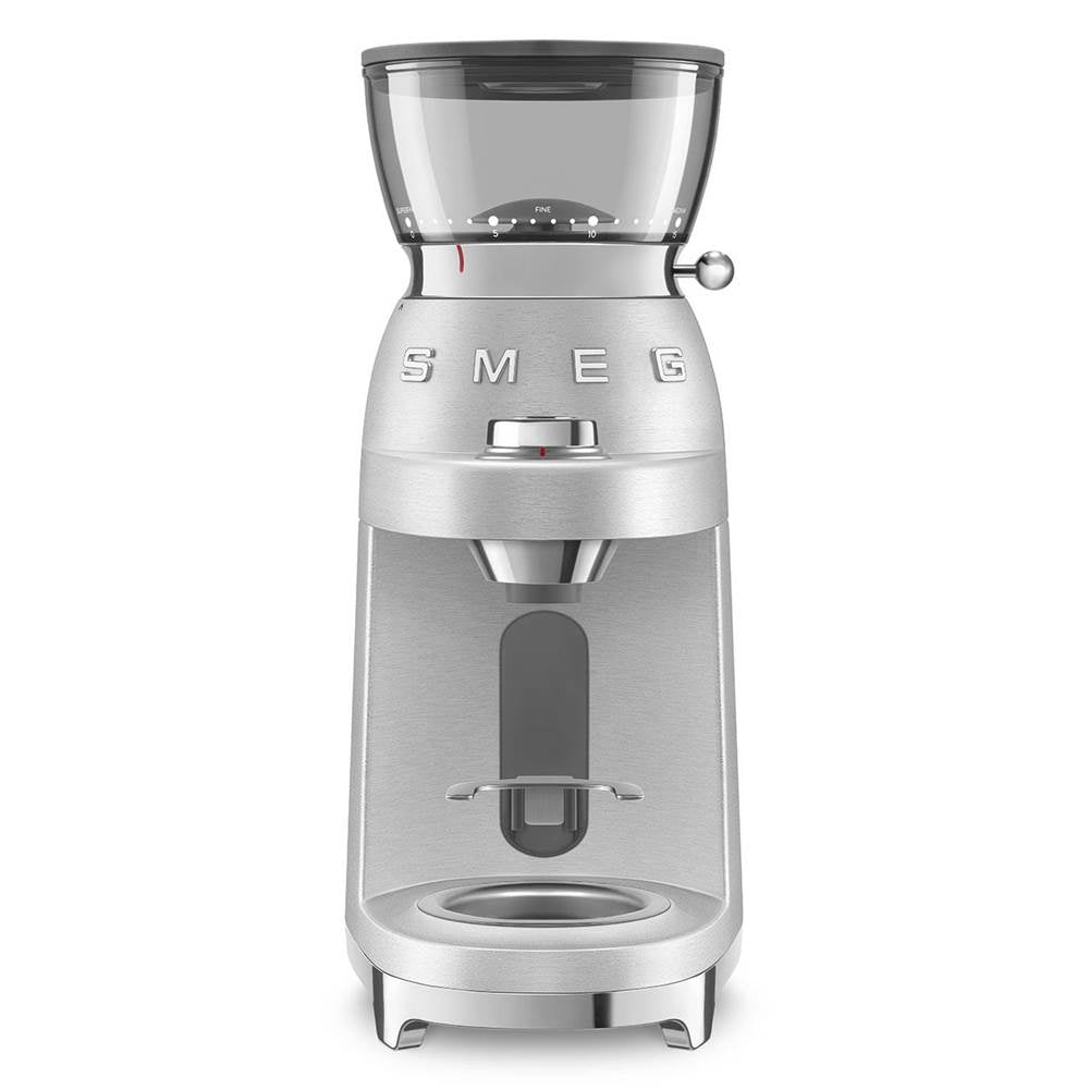 Smeg USA - New 50's Retro Style Espresso Coffee Grinder - Stainless Steel