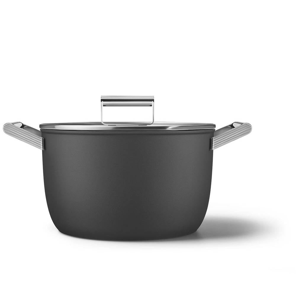 Smeg USA - Smeg 8Qt Casserole Dish W/ 10'' Lid - Black