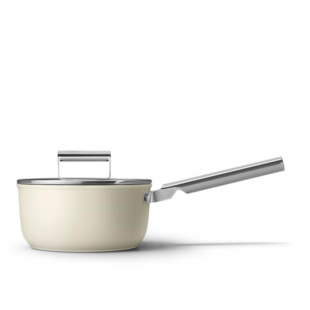 Smeg USA - Smeg 3Qt Sauce Pan - Cream