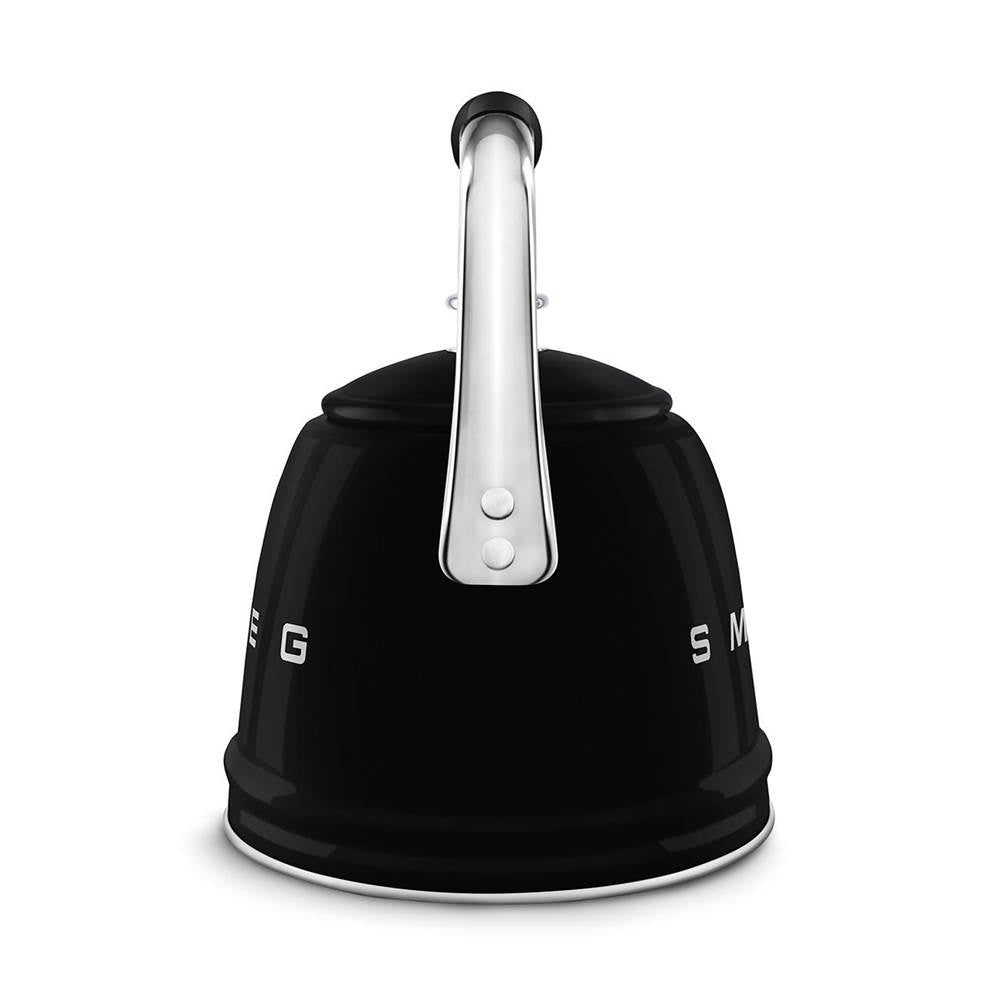 50's Retro Style Aesthetic Whistling Kettle In Black