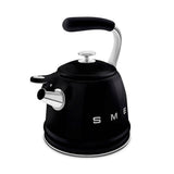 50's Retro Style Aesthetic Whistling Kettle In Black