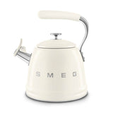Smeg USA - 50's Retro Style Aesthetic Whistling Kettle In Cream - Cream