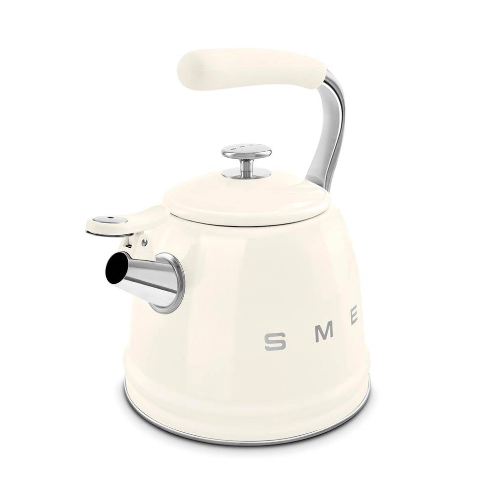 50's Retro Style Aesthetic Whistling Kettle In Black