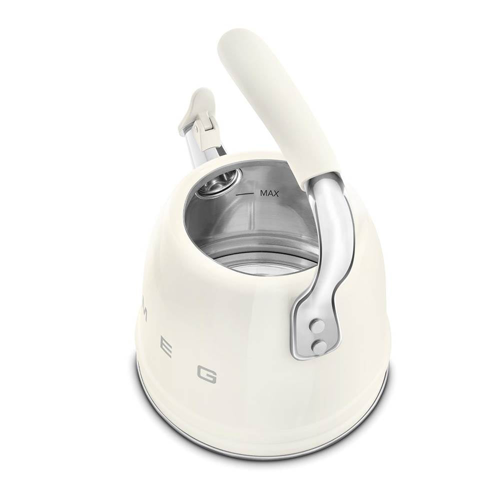 50's Retro Style Aesthetic Whistling Kettle In Black