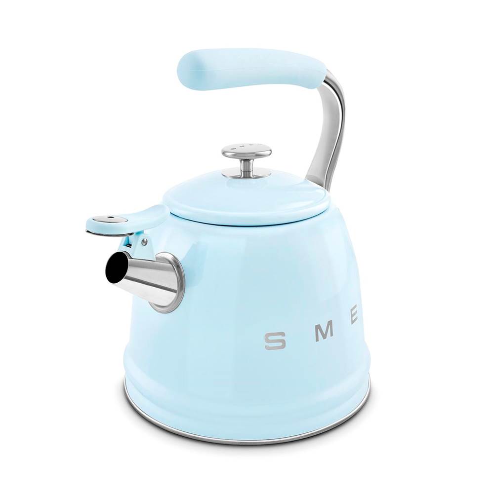 50's Retro Style Aesthetic Whistling Kettle In Black