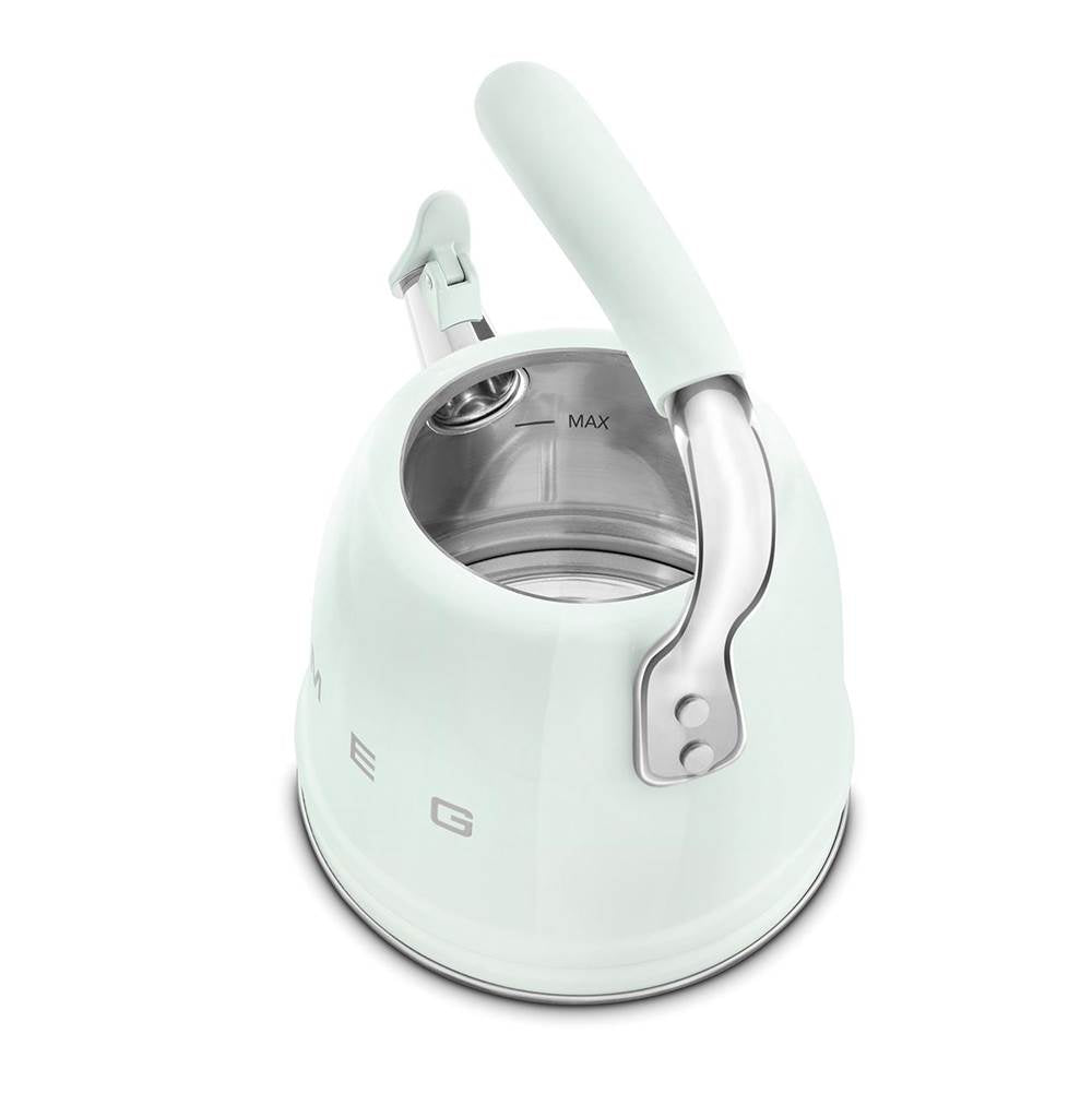 50's Retro Style Aesthetic Whistling Kettle In Black