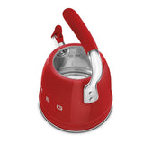 50's Retro Style Aesthetic Whistling Kettle In Black