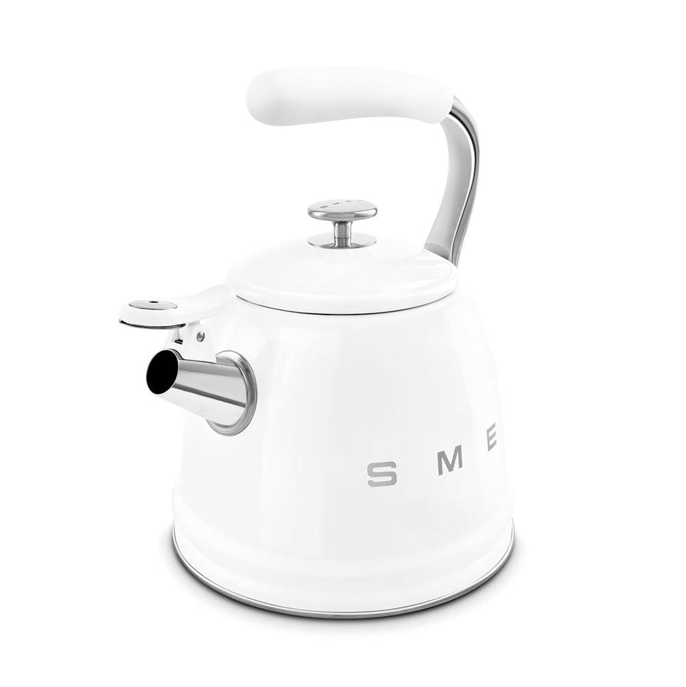 50's Retro Style Aesthetic Whistling Kettle In Black