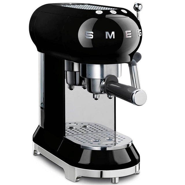 Smeg USA - 50's Retro Style Aesthetic Espresso Coffee Machine - Black