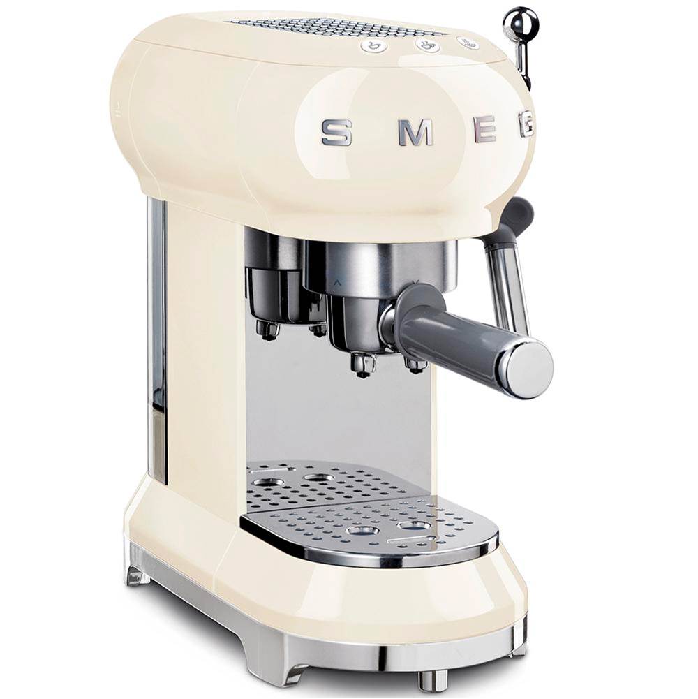Smeg USA - 50's Retro Style Aesthetic Espresso Coffee Machine - Cream