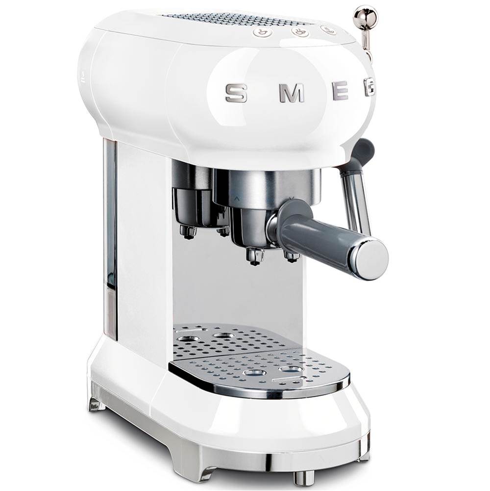 Smeg USA - 50's Retro Style Aesthetic Espresso Coffee Machine - White