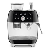 Smeg USA - 50's Retro Style Aesthetic Semi-Automatic Espresso Coffee Machine - Black