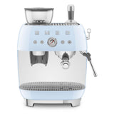 Smeg USA - 50's Retro Style Aesthetic Semi-Automatic Espresso Coffee Machine - Pastel Blue