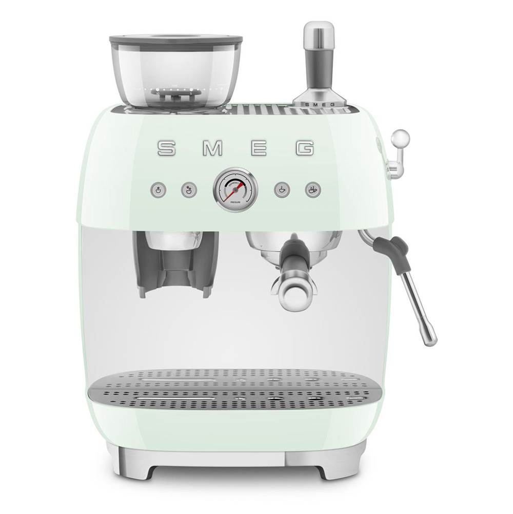 Smeg USA - 50's Retro Style Aesthetic Semi-Automatic Espresso Coffee Machine - Pastel Green