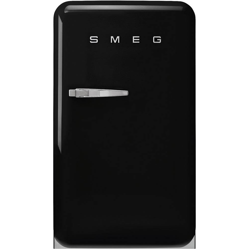 Smeg USA - FAB10 Retro 22'' Refrigerator w/Freezer Compartment. Black. Right Hinge ONLY - Black