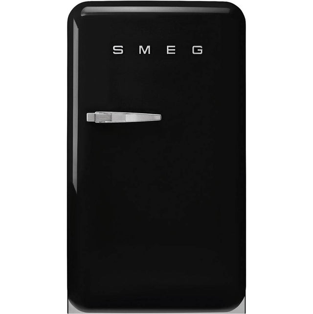 Smeg USA - FAB10 Retro 22'' Refrigerator w/Freezer Compartment. Black. Right Hinge ONLY - Black