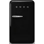 Smeg USA - FAB10 Retro 22'' Refrigerator w/Freezer Compartment. Black. Right Hinge ONLY - Black