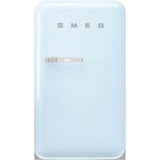 Smeg USA - FAB10 Retro 22'' Refrigerator w/Freezer Compartment. Pastel Blue. Right Hinge ONLY - Pastel Blue