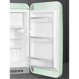 FAB10 Retro 22'' Refrigerator w/Freezer Compartment. Black. Right Hinge ONLY