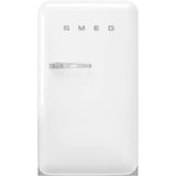 Smeg USA - FAB10 Retro 22'' Refrigerator w/Freezer Compartment. White. Right Hinge - White