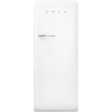 Smeg USA - FAB28 Retro Refrigerator w/ Internal Freezer, RIGHT HINGE - Matte White