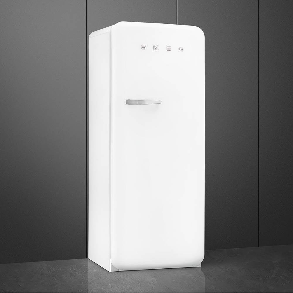 Fab28 Retro 60 cm Refrigerator with Freezer Compartment. Blue. Right Hinge