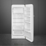 Fab28 Retro 60 cm Refrigerator with Freezer Compartment. Blue. Right Hinge