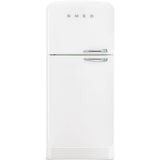 Smeg USA - FAB50 Retro Refrigerator w/ Bottom Freezer, LEFT HINGE - White