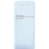 Smeg USA - FAB50 Retro Refrigerator w/ Bottom Freezer, RIGHT HINGE - Pastel Blue