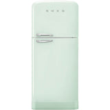 Smeg USA - FAB50 Retro Refrigerator w/ Bottom Freezer, RIGHT HINGE - Pastel Green