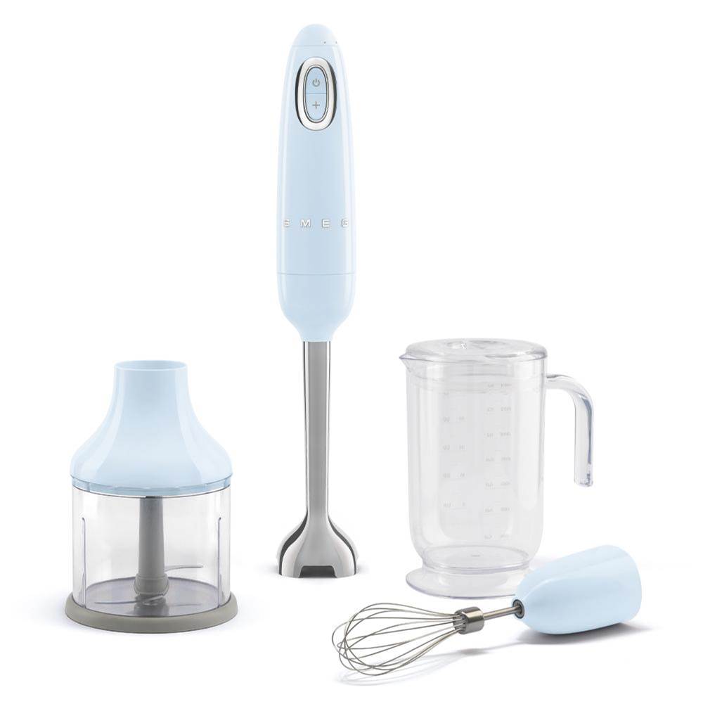 Smeg USA - New Tritan Renew Hand Blender W/ Accessories - Pastel Blue