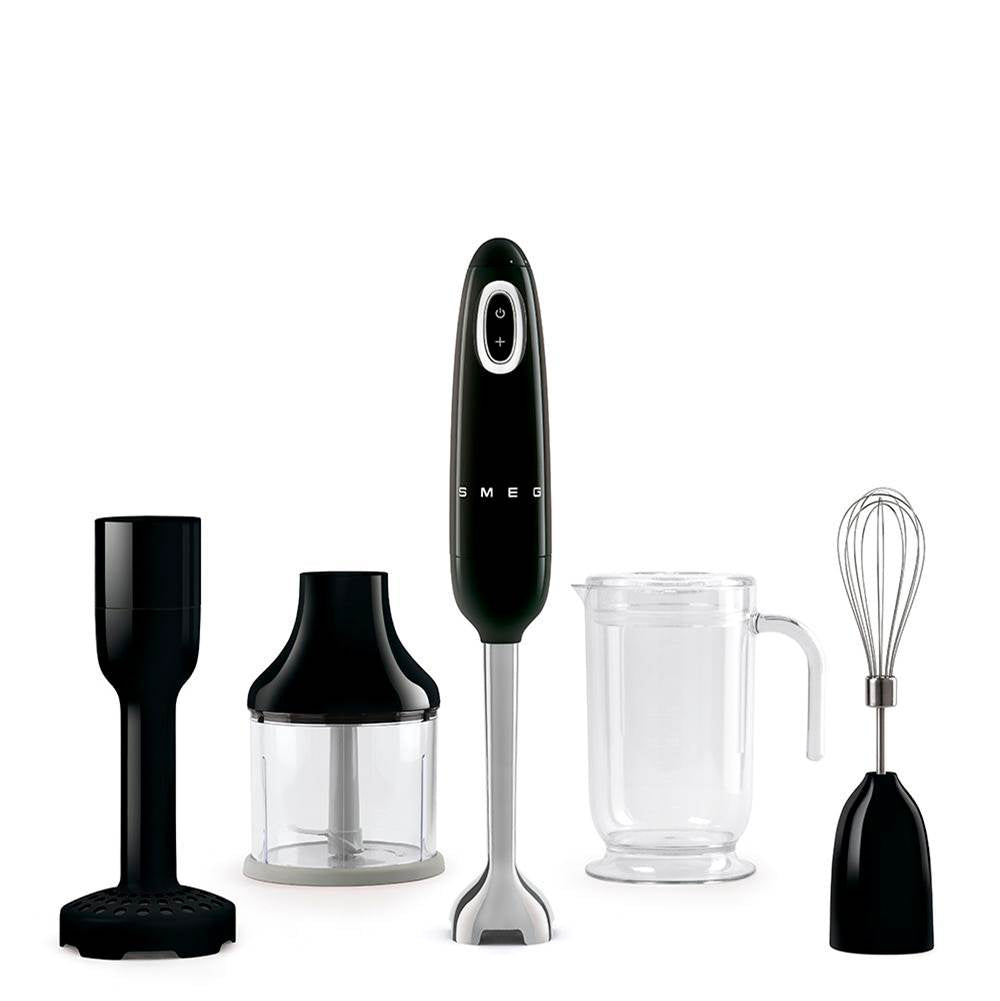Smeg USA - Tritan Renew Updated 50's Retro Style Hand Blender W Acc - Black