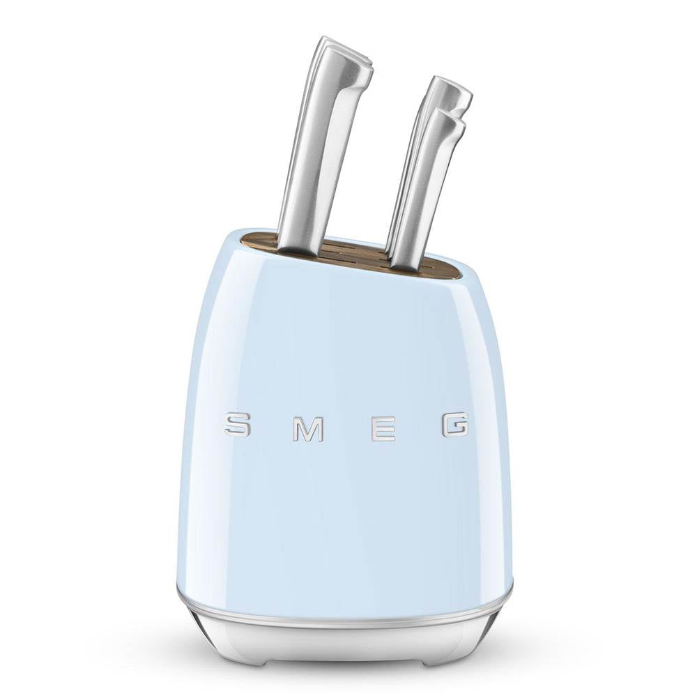 Smeg USA - Smeg Knife Block Set - Pastel Blue