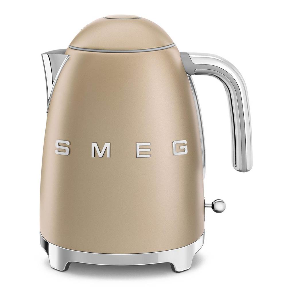 Smeg USA - 50's Retro Style Aesthetic 7-Cup Kettle - Matte Champagne