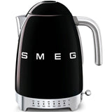 Smeg USA - 50's Retro Style Aesthetic 7 Cup Variable Temp Kettle - Black