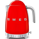 Smeg USA - 50's Retro Style Aesthetic 7 Cup Variable Temp Kettle - Red