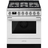 Smeg USA - Portofino Series 30'' Range. All Gas. White - White