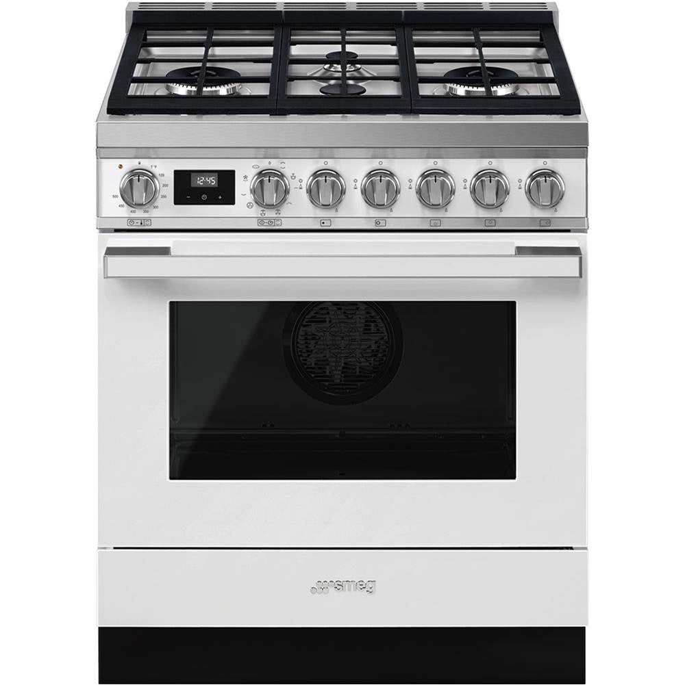 Smeg USA - Portofino Series 30'' Range. Duel Fuel. White - White