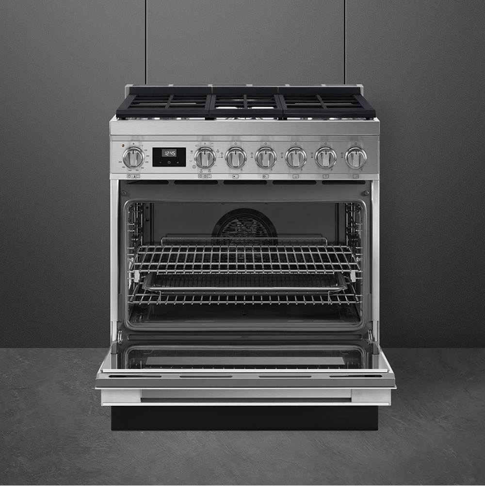 Portofino Series 30'' Range. Duel Fuel. Anthracite